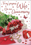 This anniversary card image captures a moment of heartfelt celebration as if arranged on a Silvertown dining table just before a romantic dinner by the docks. A lush bouquet of red roses sweeps across the card, each flower generously petalled, their velvety surfaces gleaming with subtle highlights that suggest soft, ambient light filtering in from a nearby window. The roses' deep crimson tones are enriched by touches of delicate greenery, which peek between the blooms and soften the overall composition, much like the green spaces tucked around the Royal Docks area. Beneath the floral display lies an elegant envelope, its edges gently curved, hinting at a handwritten message of love and gratitude hidden inside. A heart-shaped locket or charm rests nearby, accompanied by a strand of dainty pearls and jewel-like adornments that glimmer softly, as if catching reflections from the water outside. The palette is saturated with passionate reds and soft blushes, offset by calming creams and gentle golden accents that suggest warmth and affection. Tiny heart motifs and sparkling decorations are scattered across the surface, guided visually by a single butterfly illustration that appears to flutter through the design, adding a touch of whimsy and magic. The lighting is flattering and romantic, creating a reassuring glow around each object while preserving clear details of texture-from the smooth sheen of the jewellery to the fine grain of the card. This thoughtfully composed scene mirrors the way couples in E16 might mark their anniversaries, with flowers, keepsakes, and loving words delivered from a local Silvertown florist who understands how to make a special evening feel unforgettable.